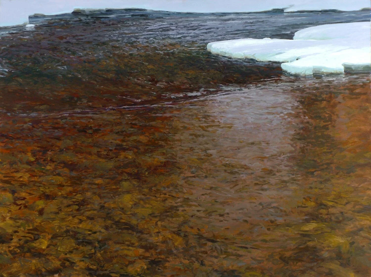 Evidence of Life, a landscape painting by Len Chmiel